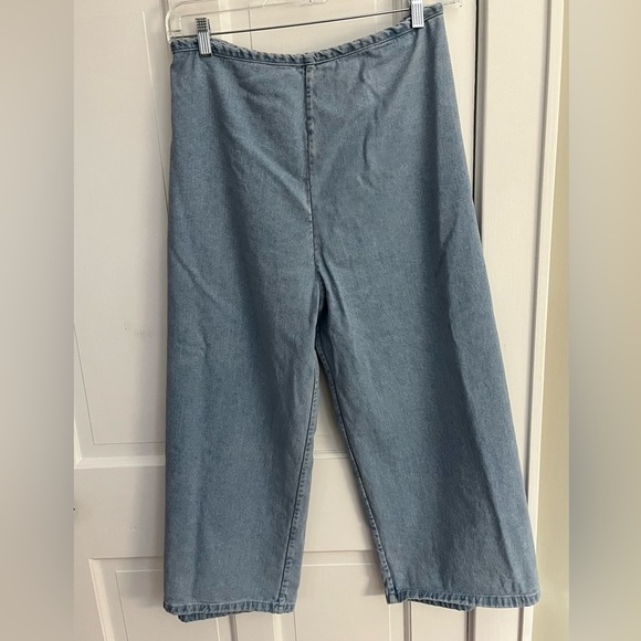 BDG Urban Outfitters Wrap-Front Wide-Leg Jean Lightwash Size XS - Picture 6 of 12